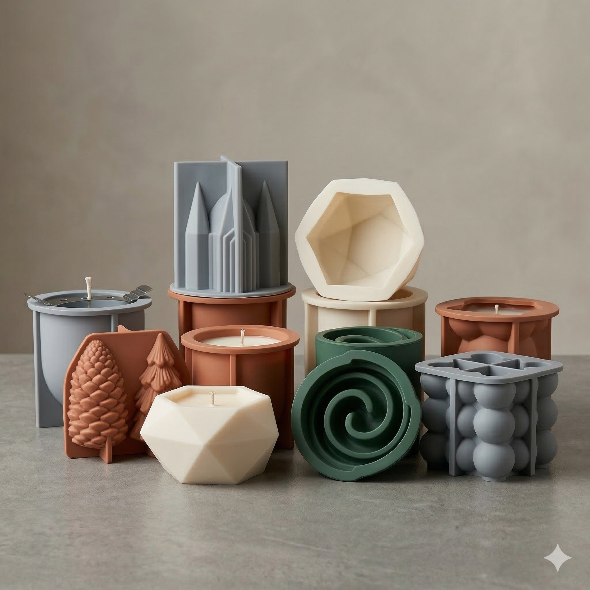 Candle Making Moulds | Silicone Moulds for beautiful candles