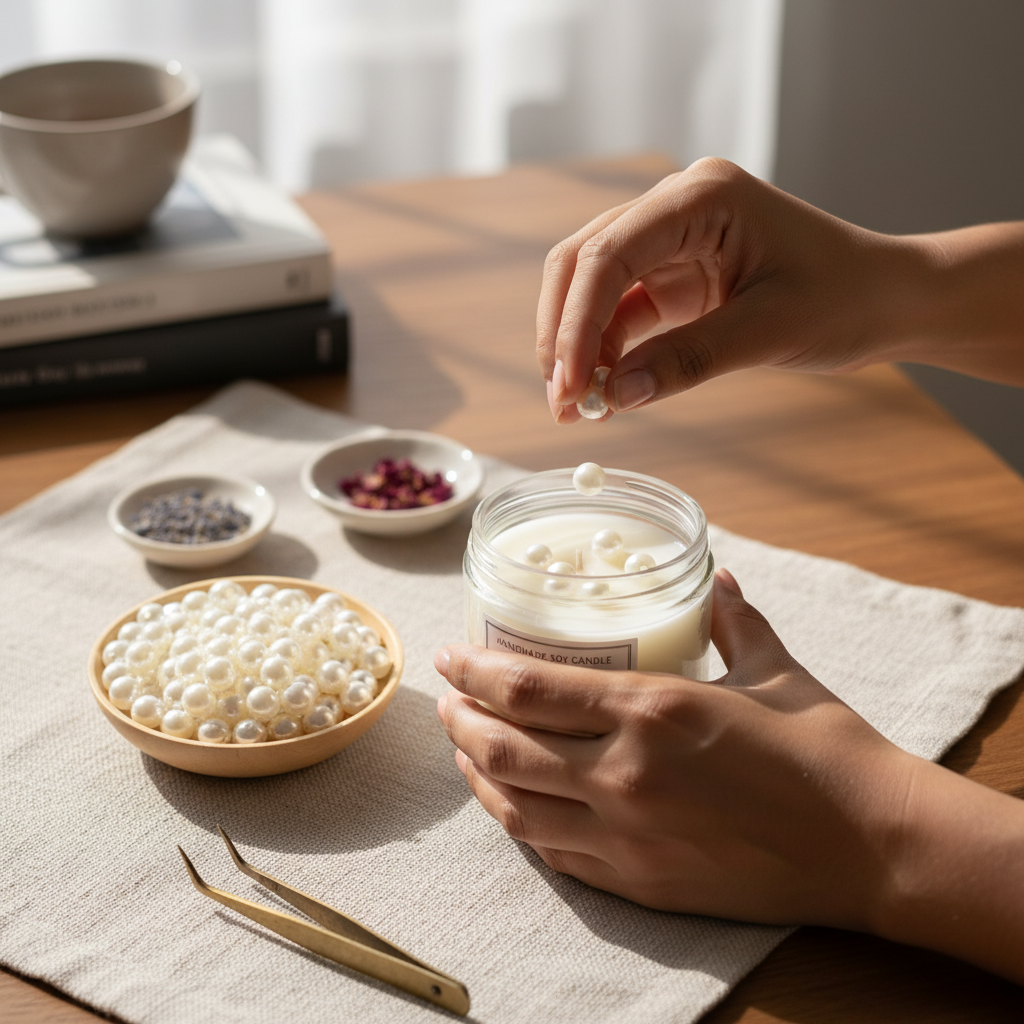 6 mm Pearl For Candle Decor- Approx. 150 pcs