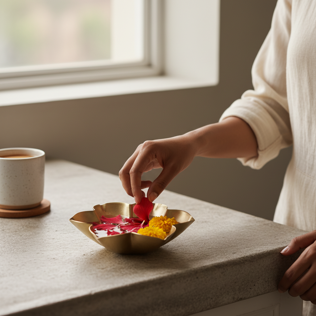 Approx. 3.5 Inch Flower Urli