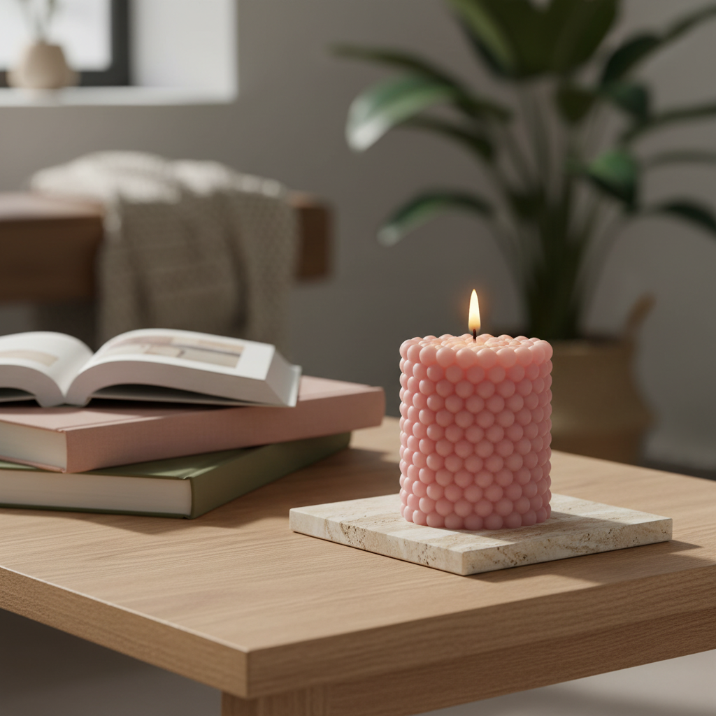 Bubble Pillar Candle Silicone Mould