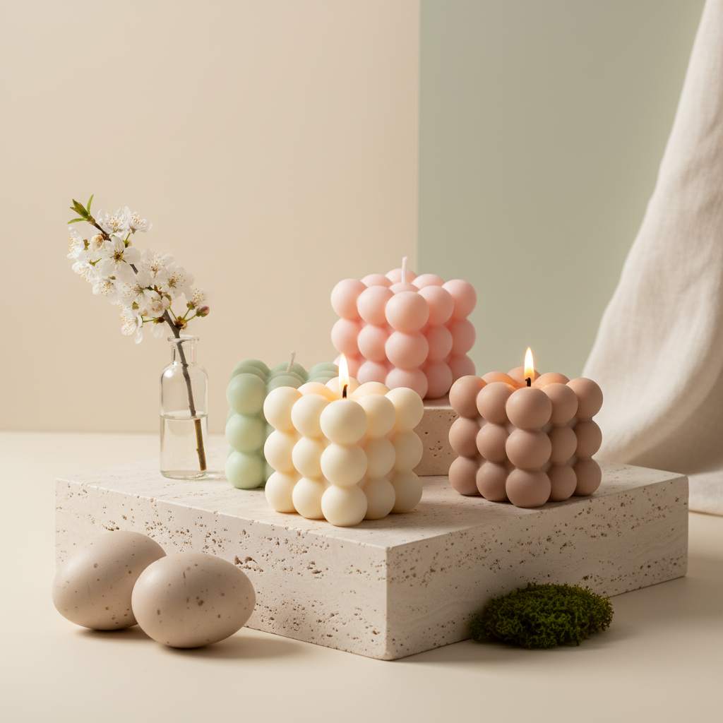 Bubble Candle – Close-Up | Melt & Mold