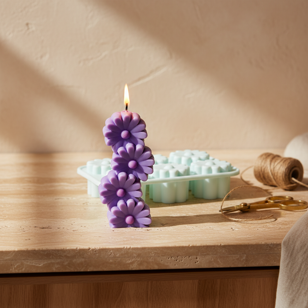 Small Flower Pillar Mould