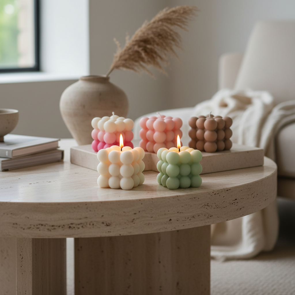 Bubble Candle – Product View | Melt & Mold