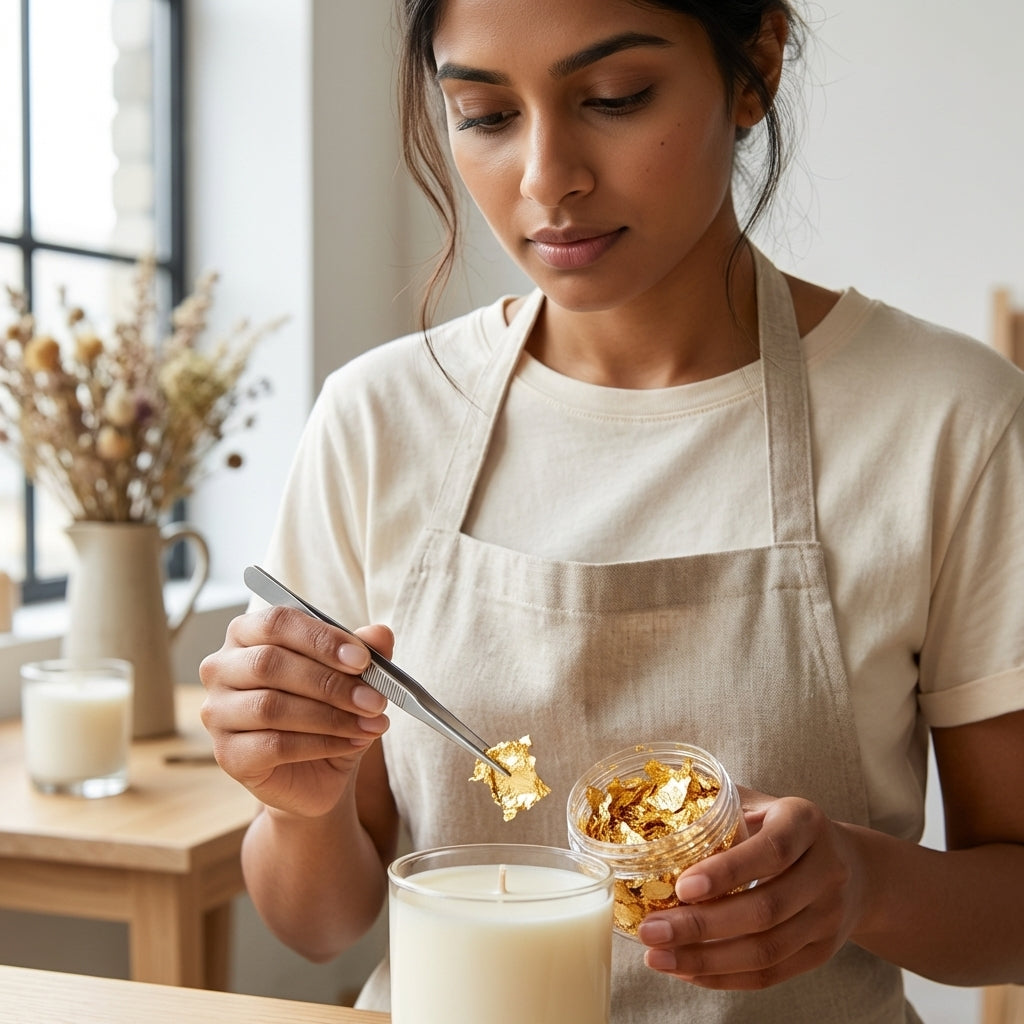 Golden Flakes For Candle Decor