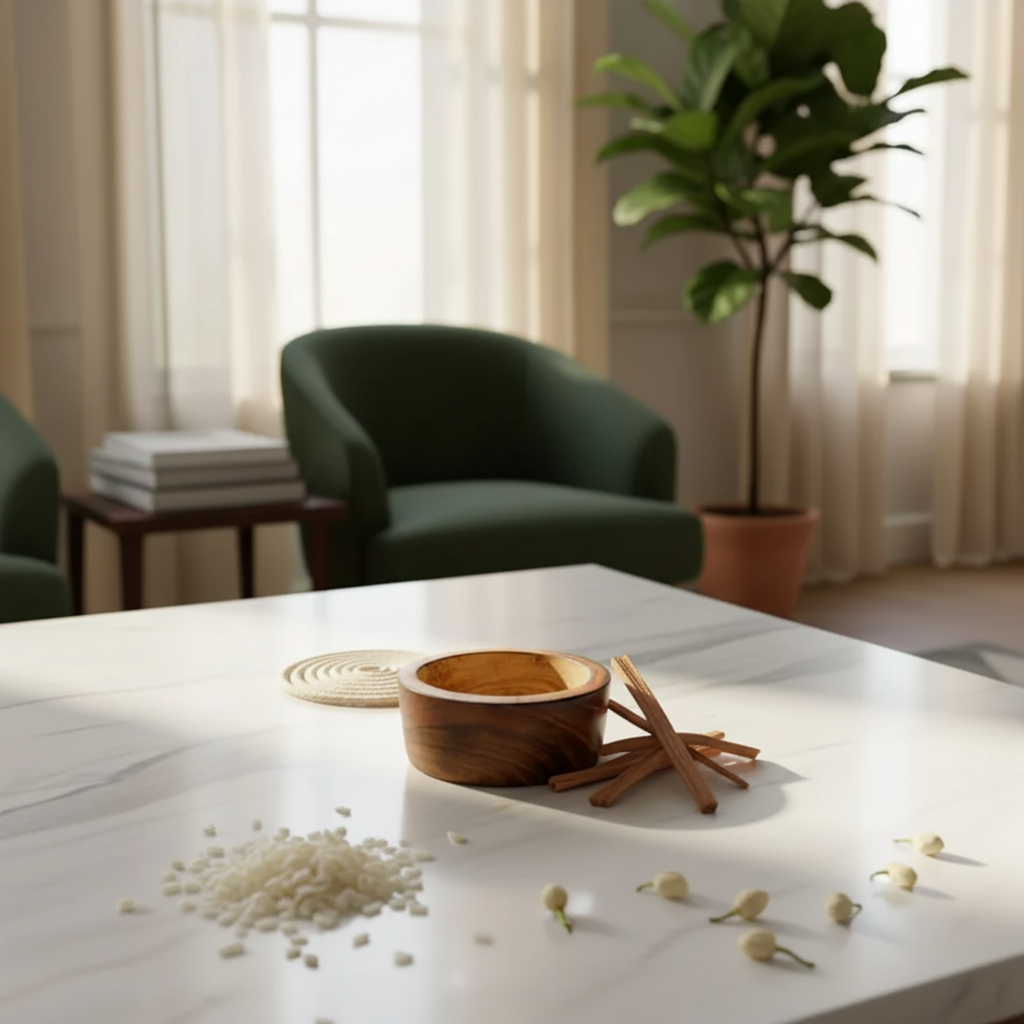 Round Mango Wood Jar (Approx. 3.5 inches)