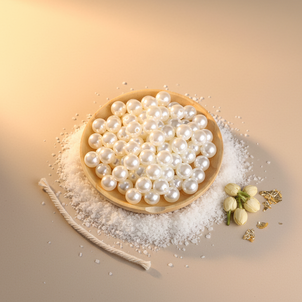 6 mm Pearl For Candle Decor- Approx. 150 pcs