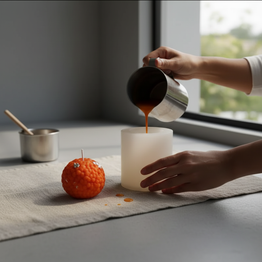 Ladoo Candle Mould - Single Cavity