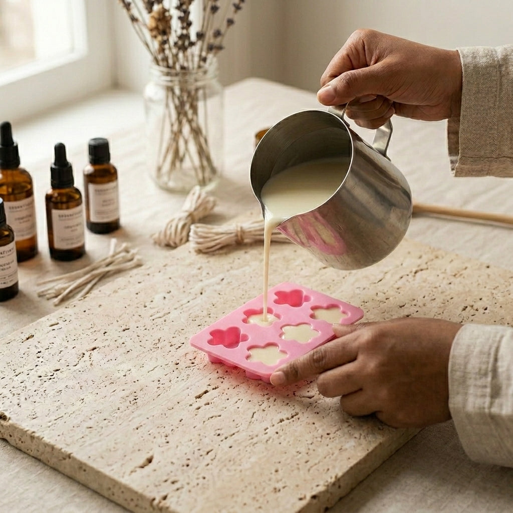 6 Cavity Flower Mould – Product View | Melt & Mold