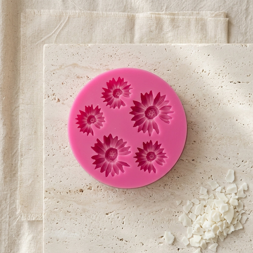 5 Cavity Flower Mould | Melt & Mold