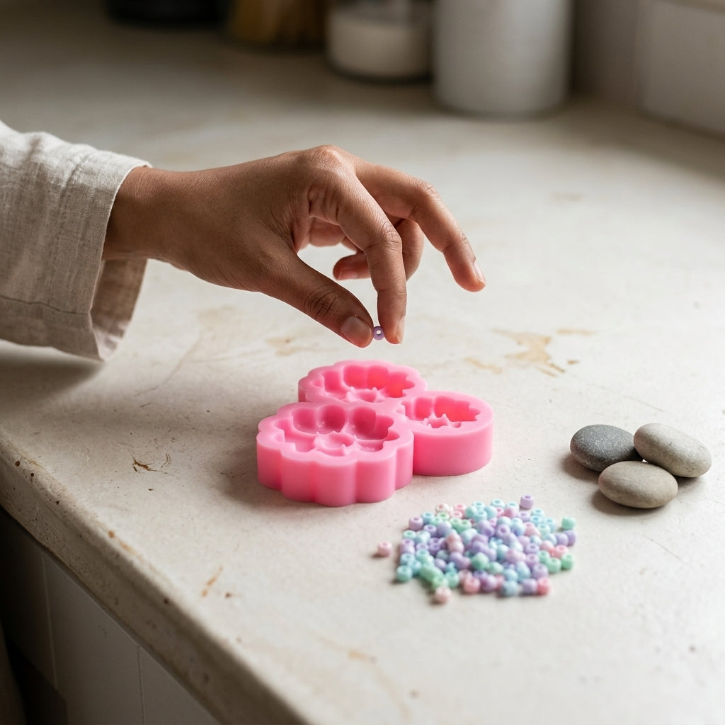 3 Cavity Flower Mould