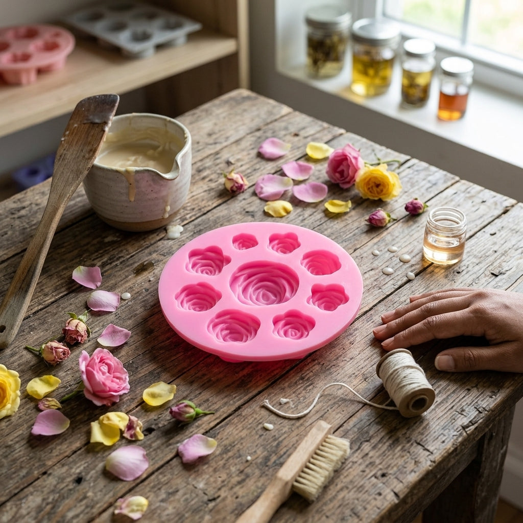 9 Cavity Rose Mould