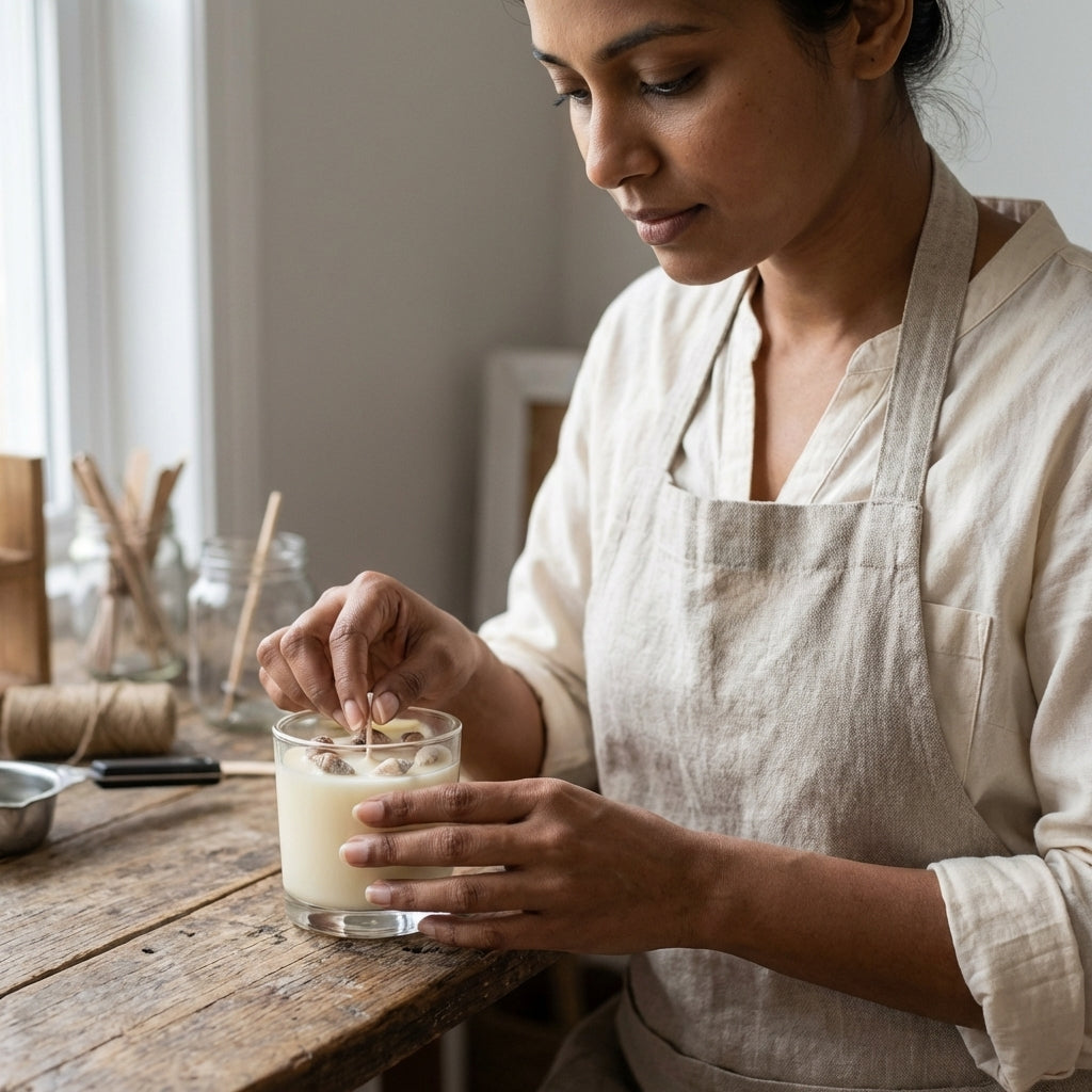 Brown Shells for Candle Making – 50g Packet | Melt & Mold