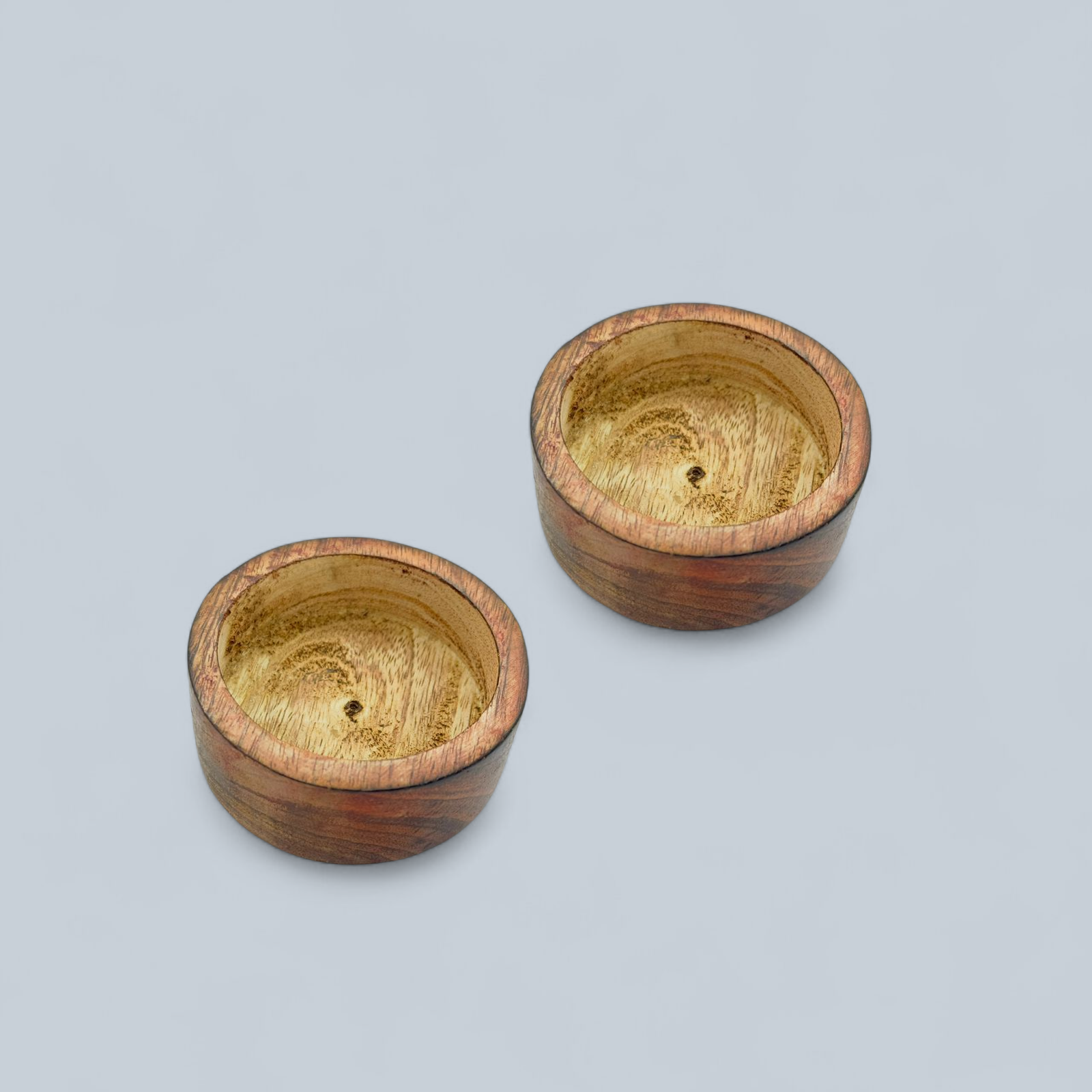 Round Mango Wood Jar (Approx. 3.5 inches)