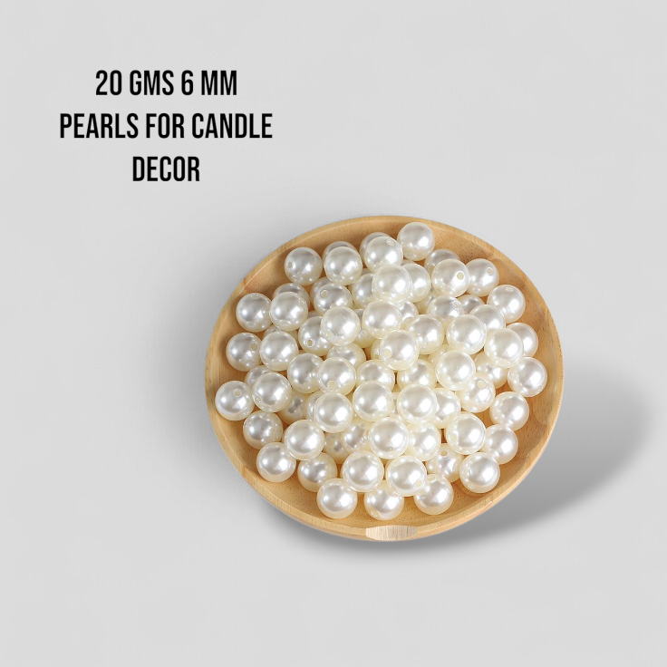 6 mm Pearl For Candle Decor- Approx. 150 pcs