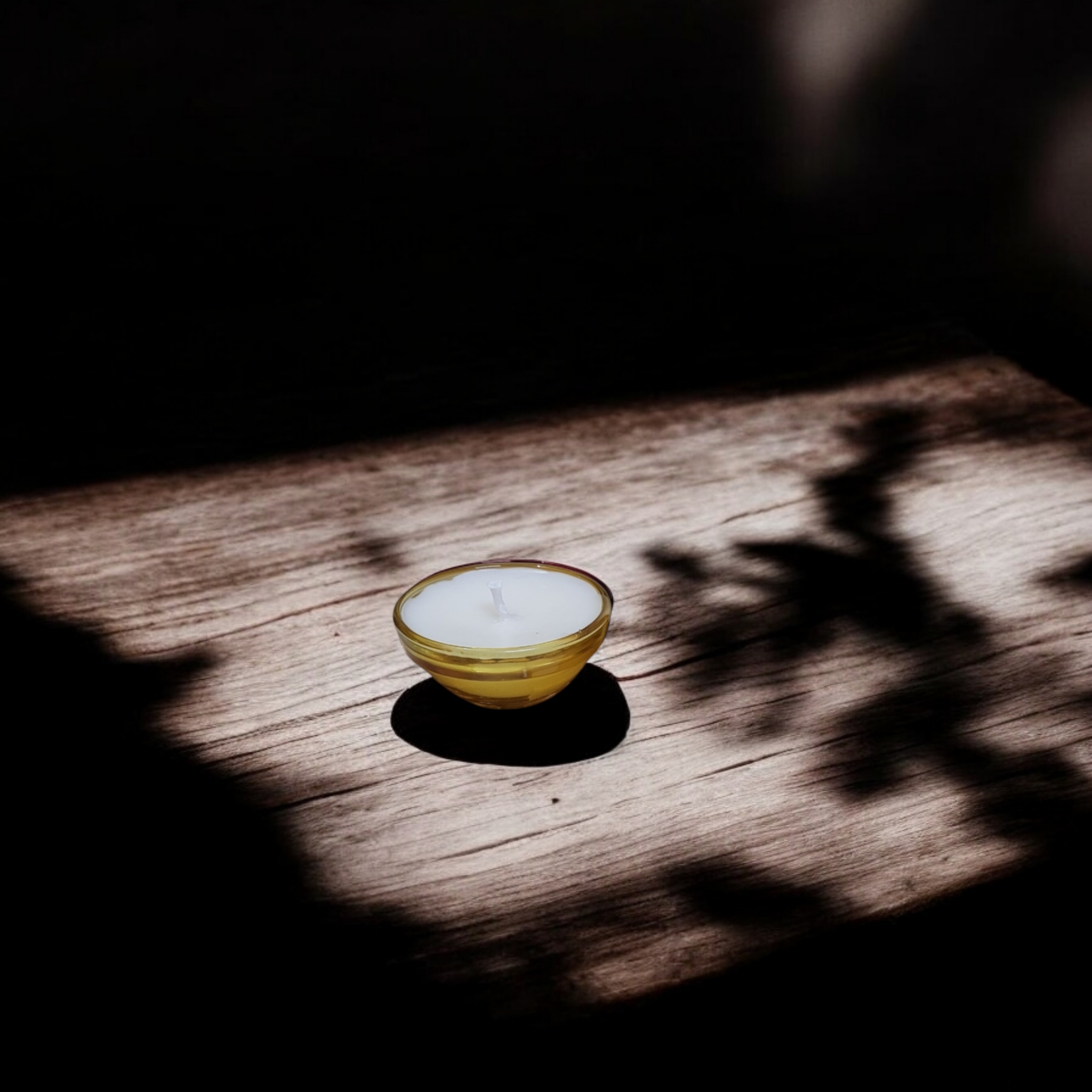 Glass Bowl Candle- Yellow