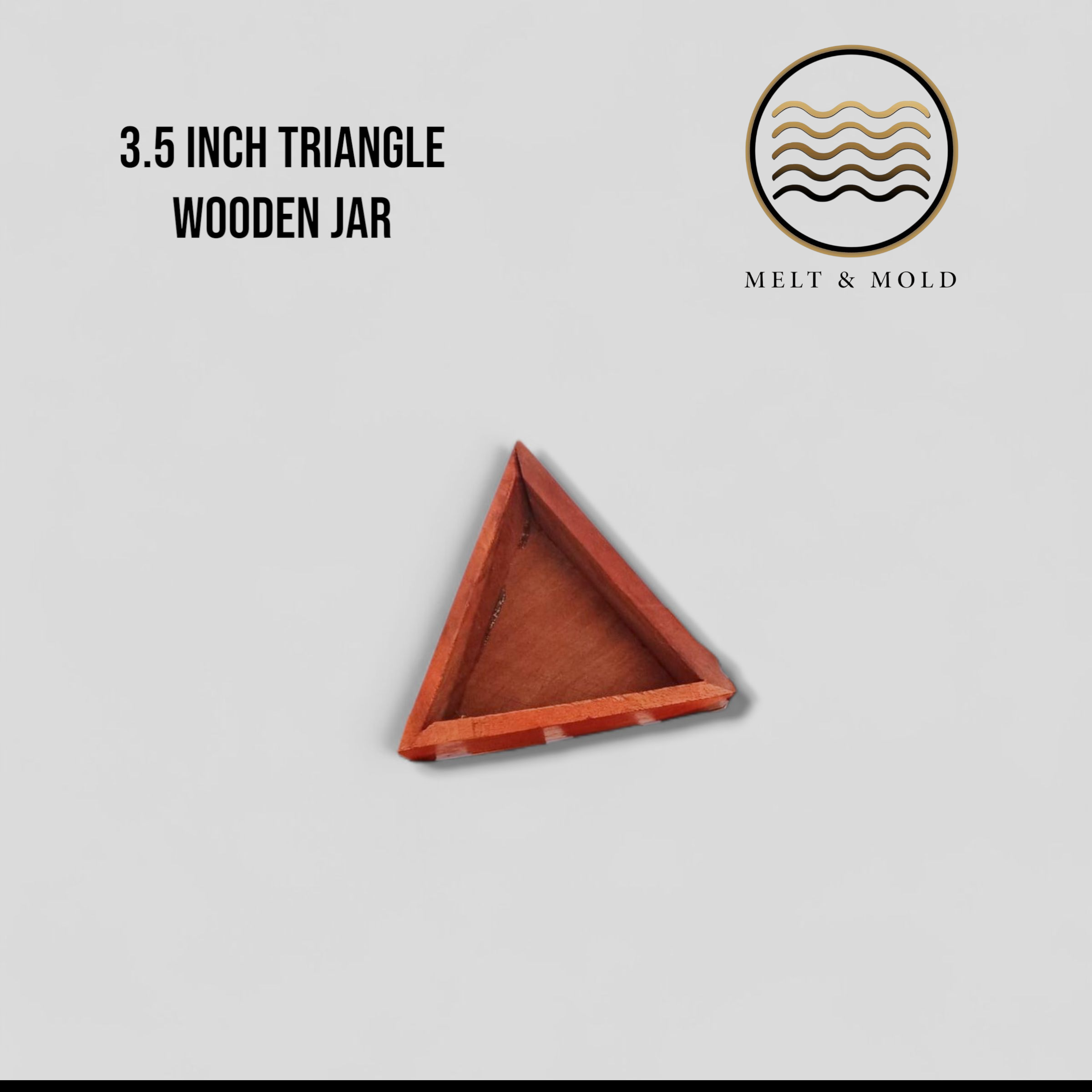 Triangle Wooden Jar