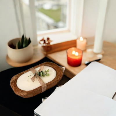 Wooden Dough Jar