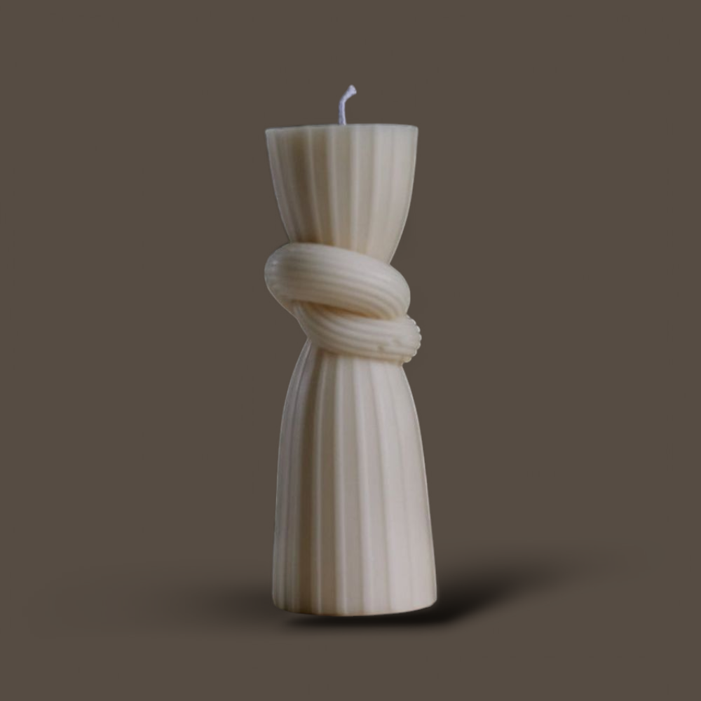 Knot Pillar Candle