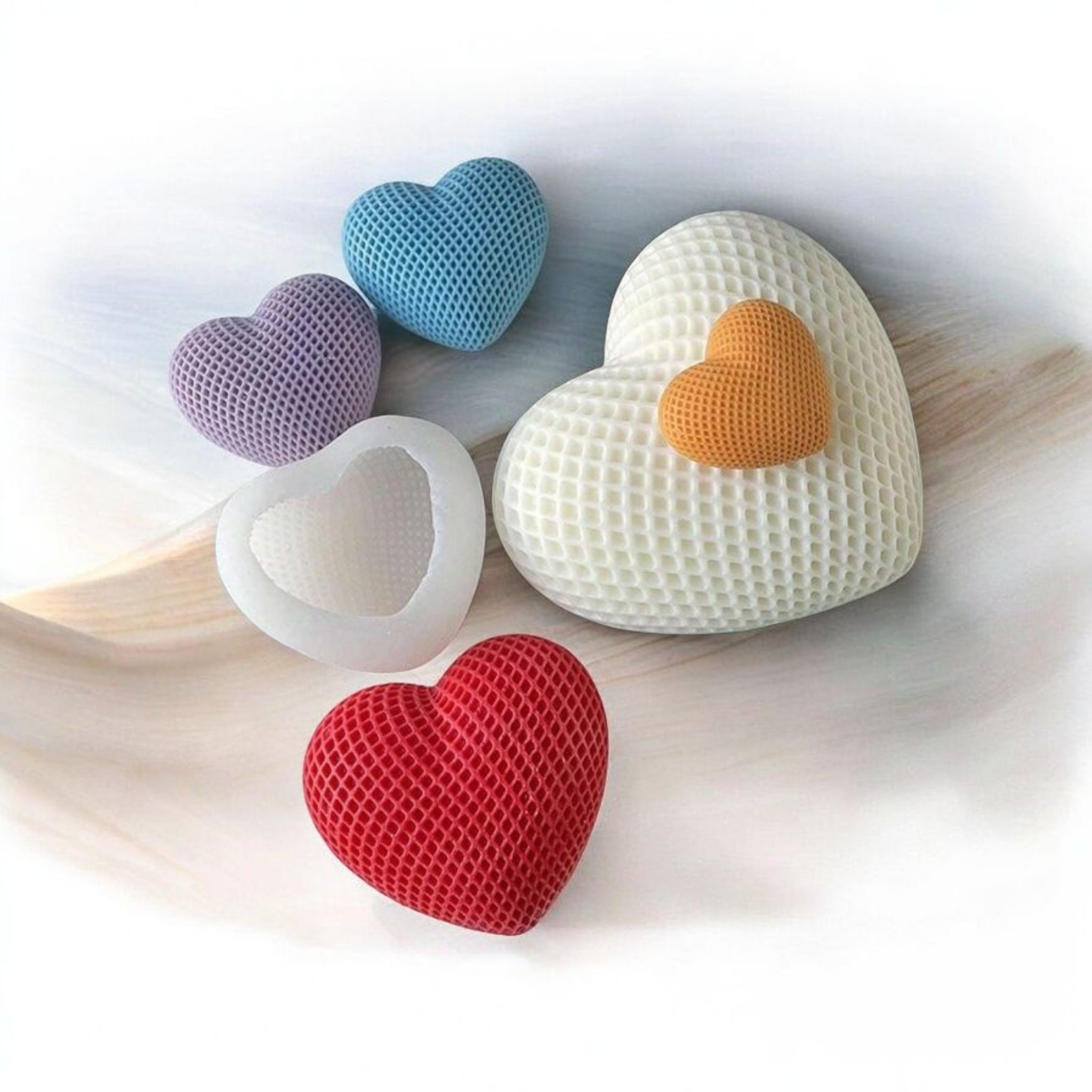 Mesh Heart Mould - 3 inch