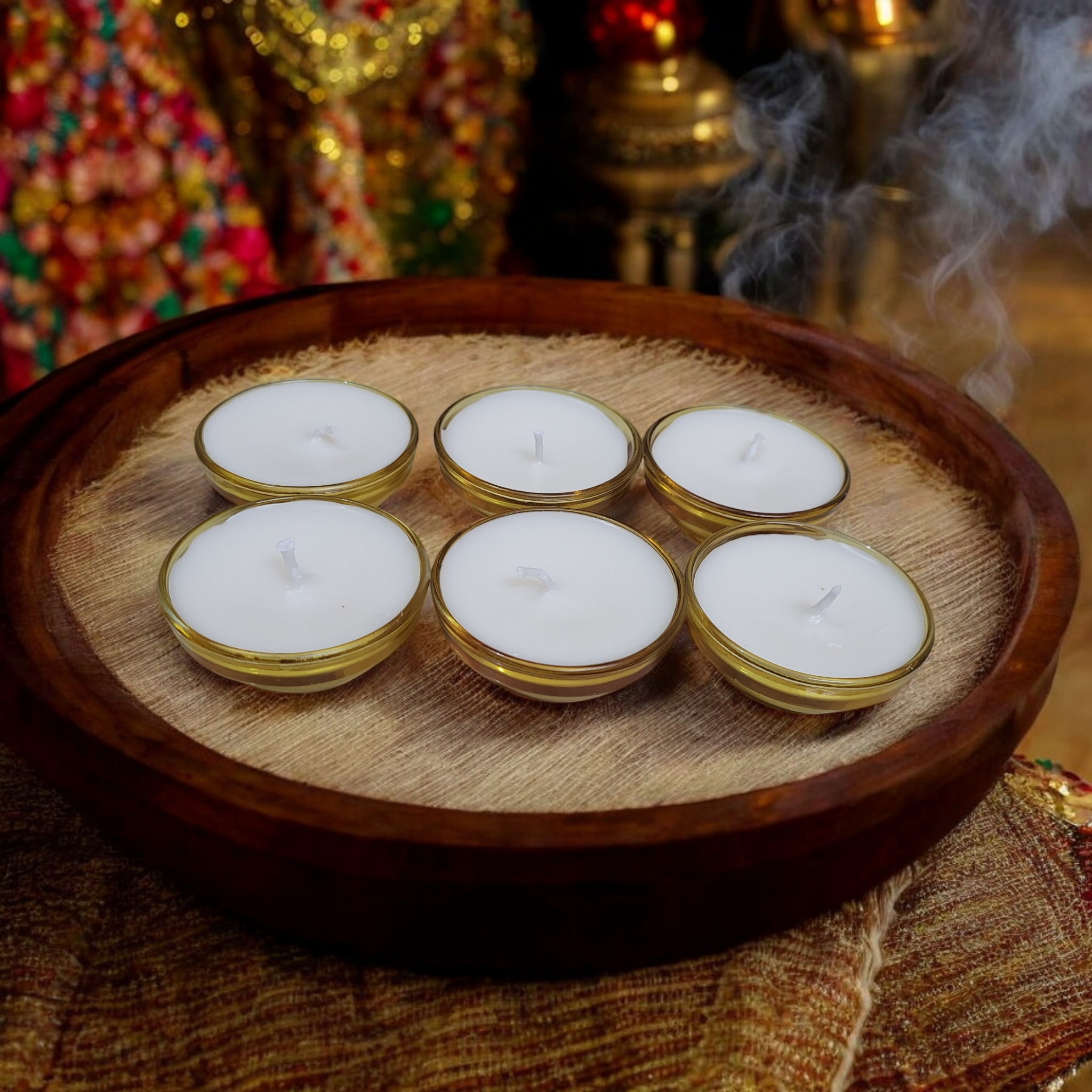 Glass Bowl Candle- Yellow