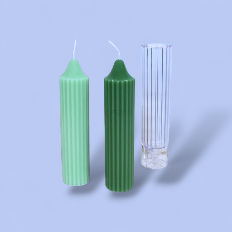 Striped Pillar Candle Mould