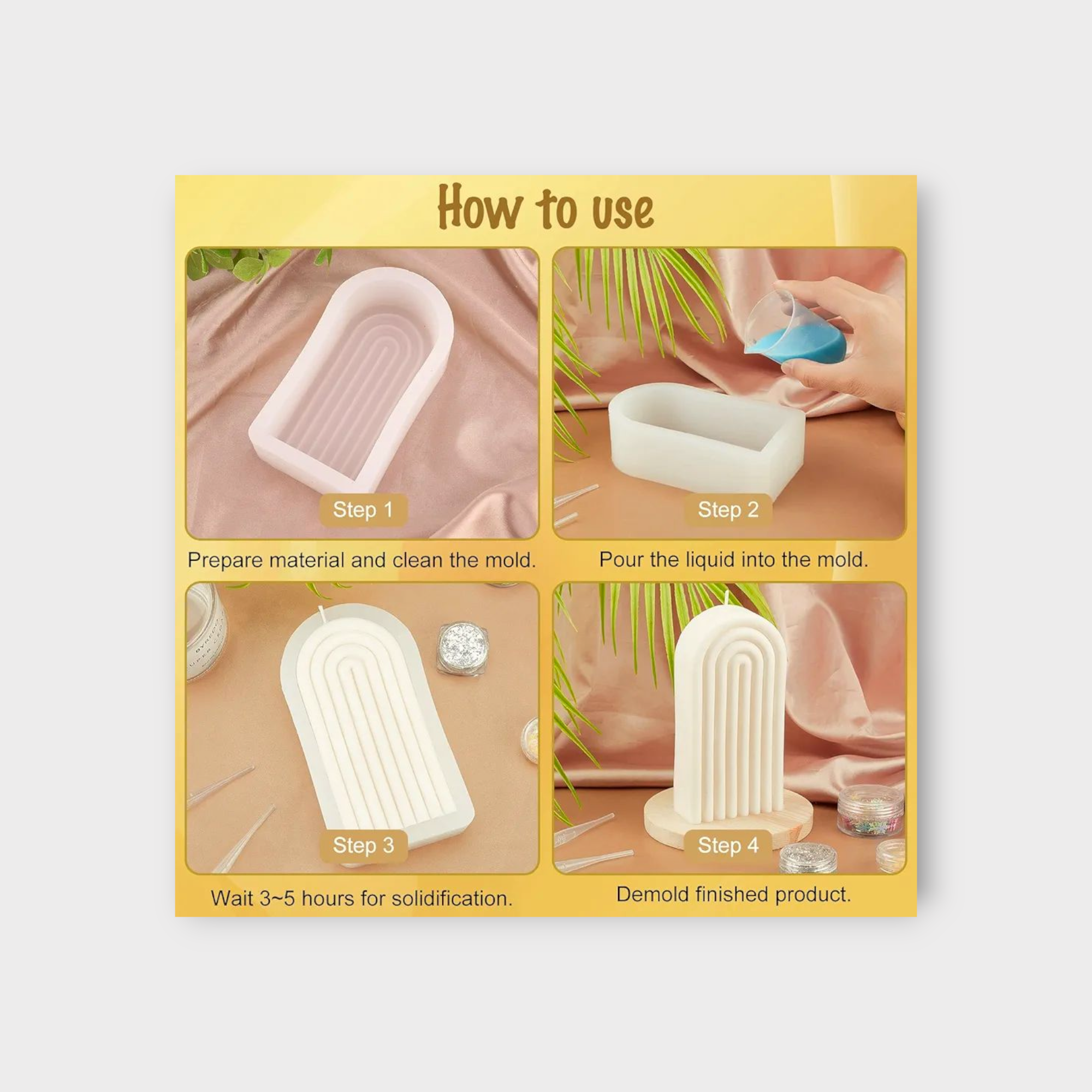 Rainbow Silicone Mould