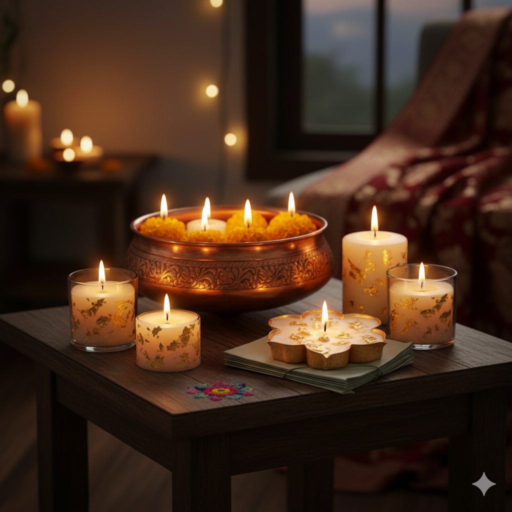 Golden Flakes For Candle Decor