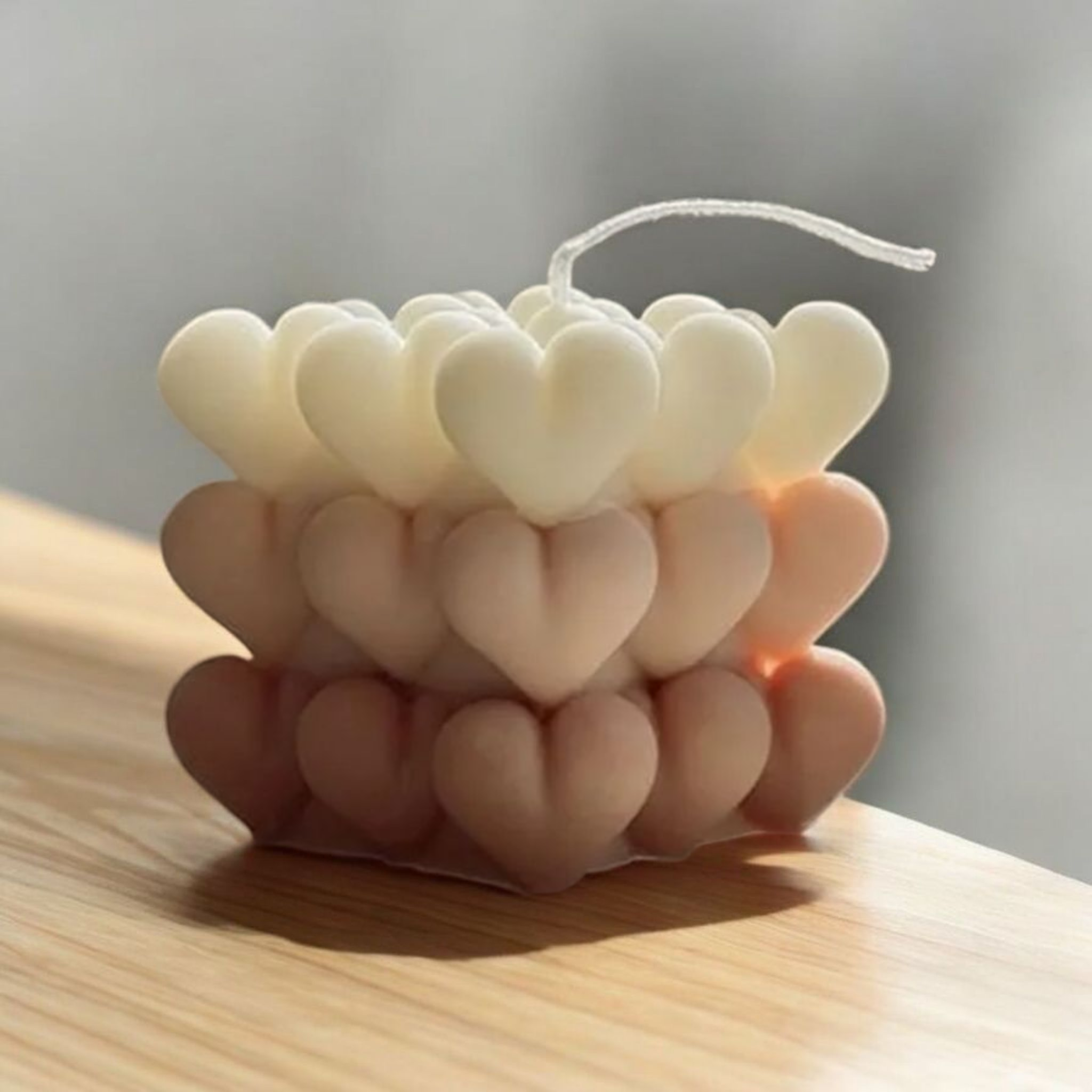 Melt & Mold Heart Cube Silicone Mould for candle making