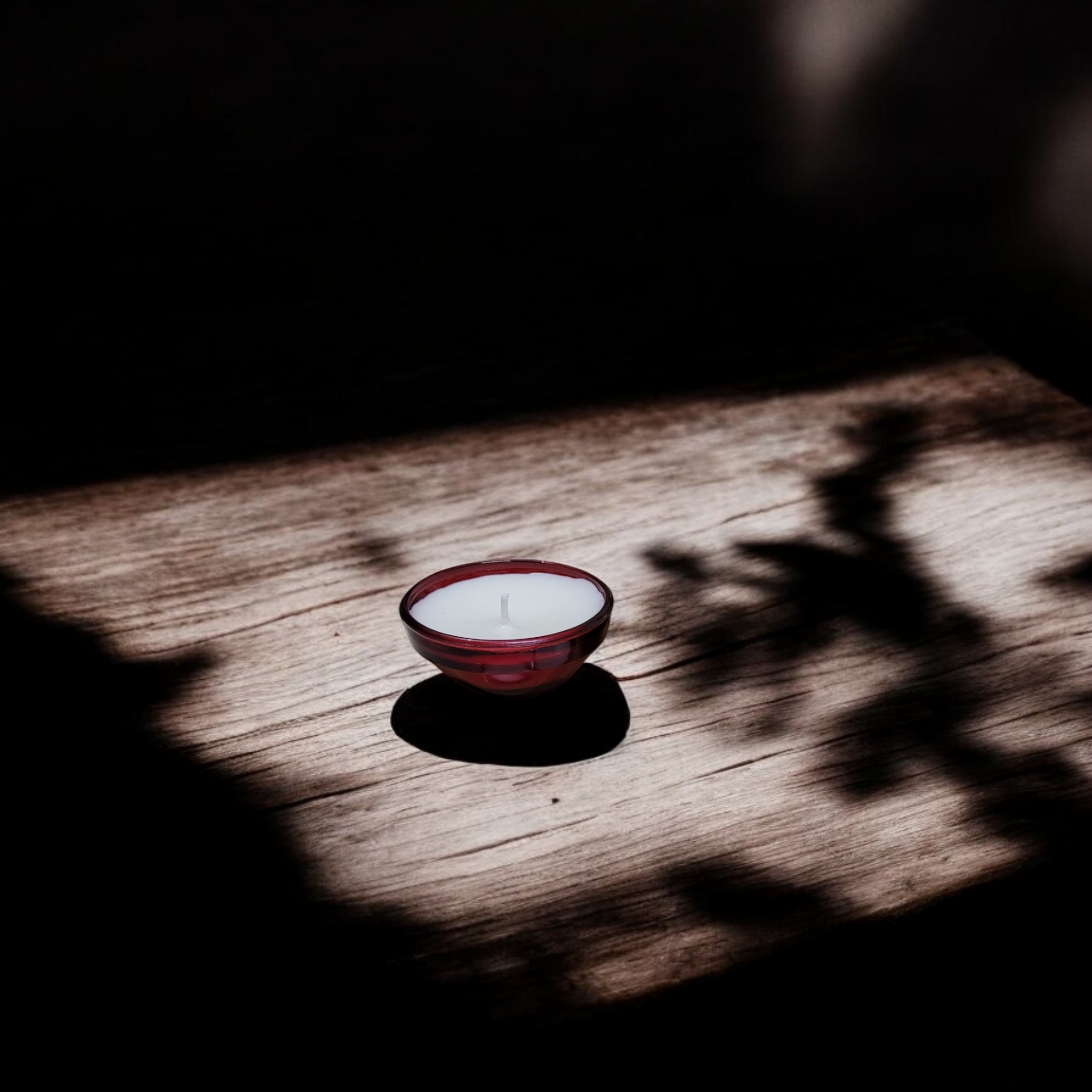 Glass Bowl Candle- Dark Pink