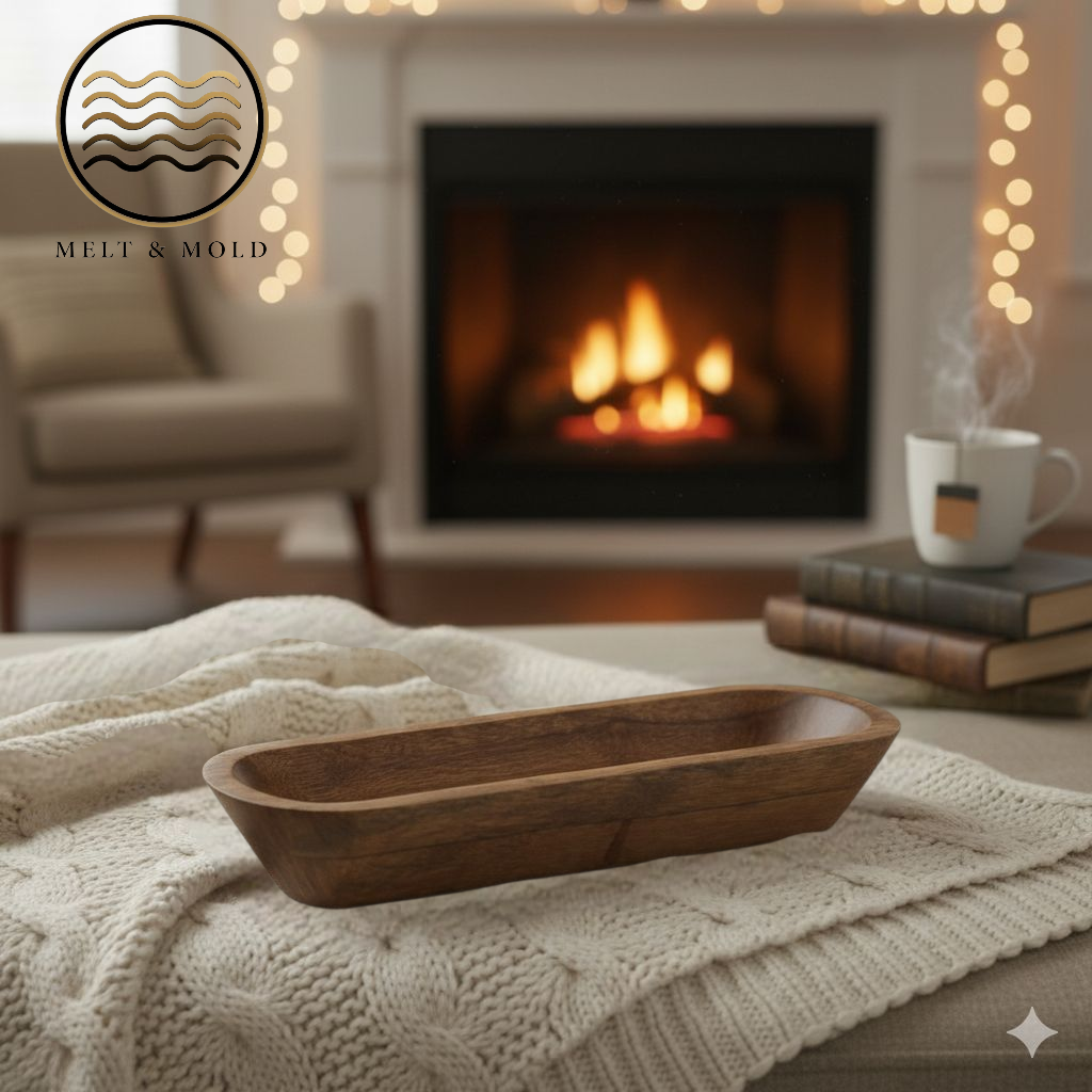 Long Wooden Dough Jar