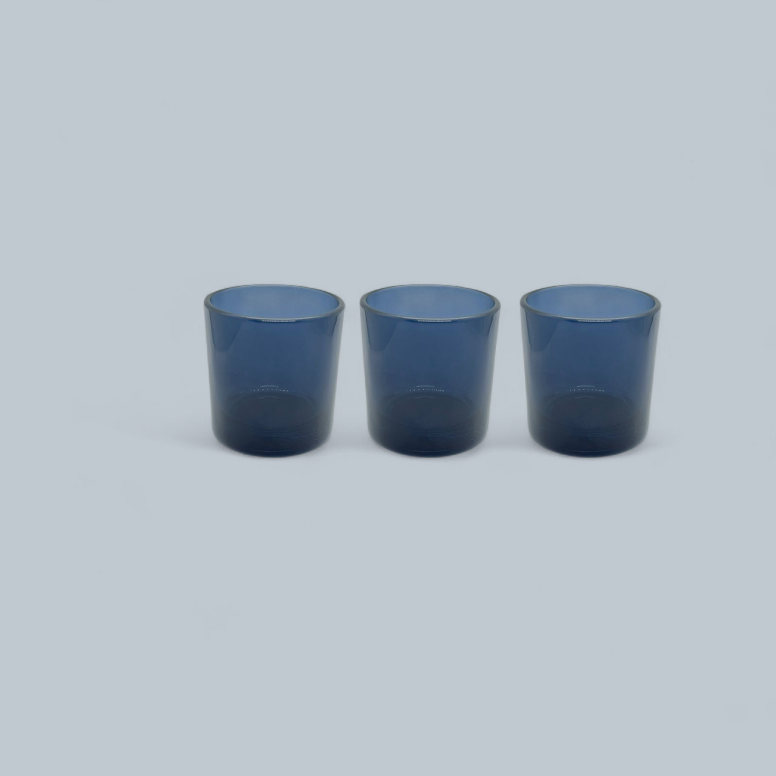 Dark Blue Shot Glass Jar- Set Of 2