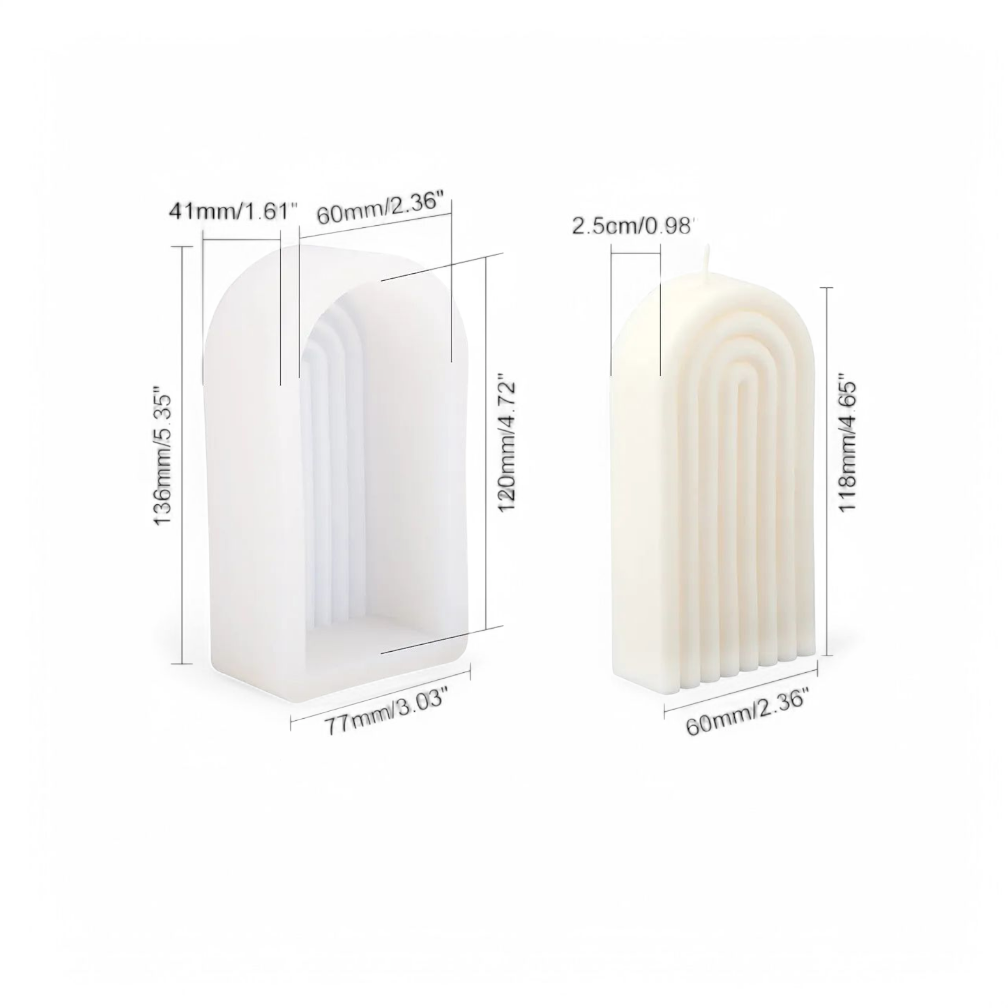 Rainbow Silicone Mould