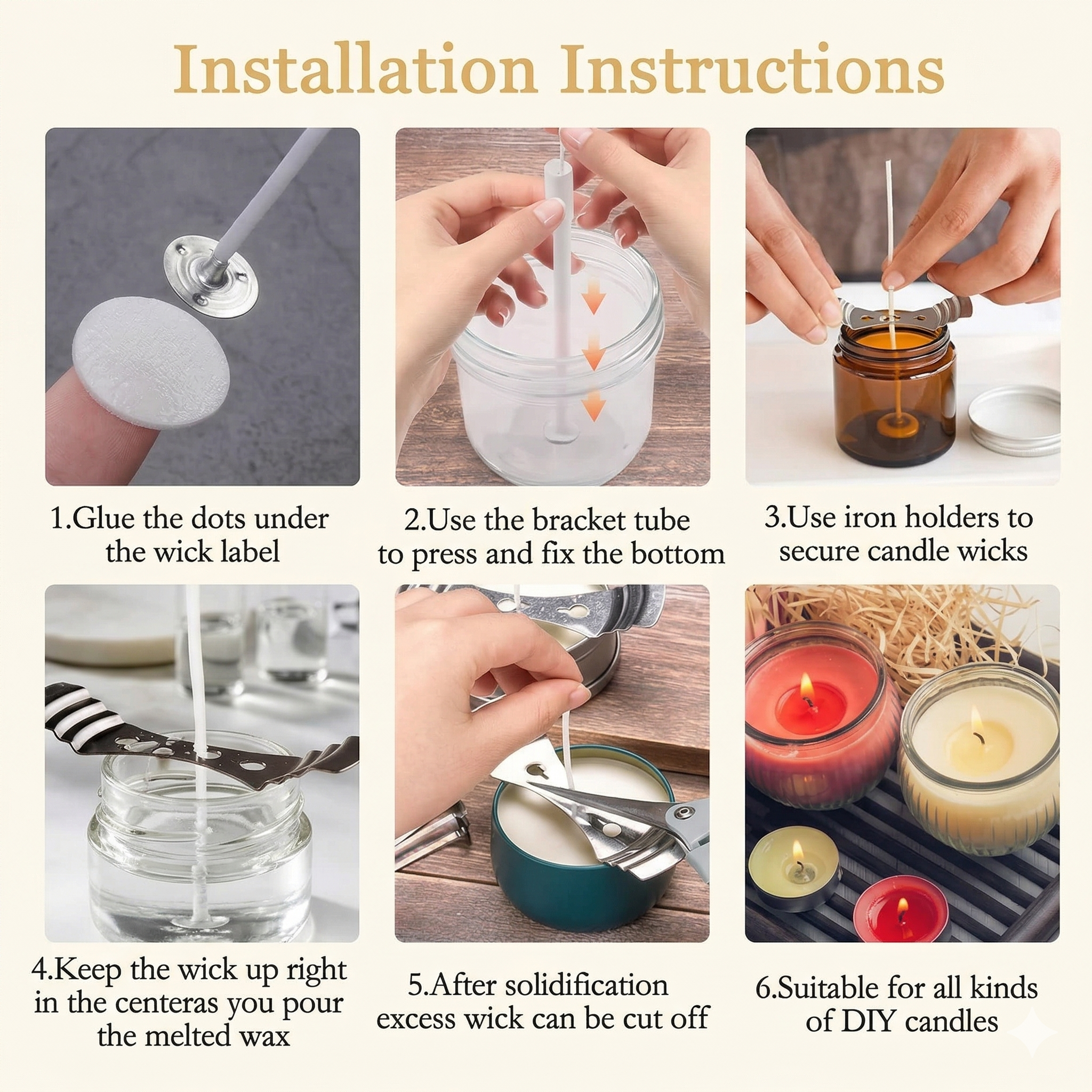 Candle Wick - 6 inch