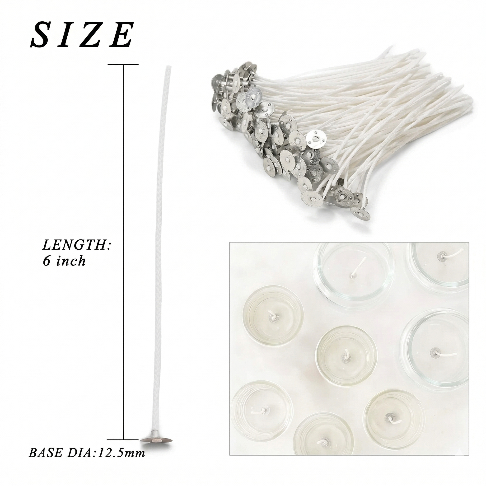 Candle Wick - 6 inch
