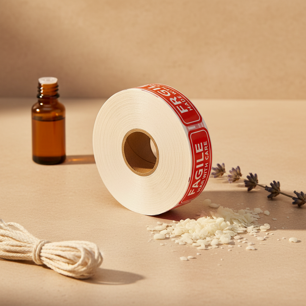 Fragile Sticker Roll – Product View | Melt & Mold