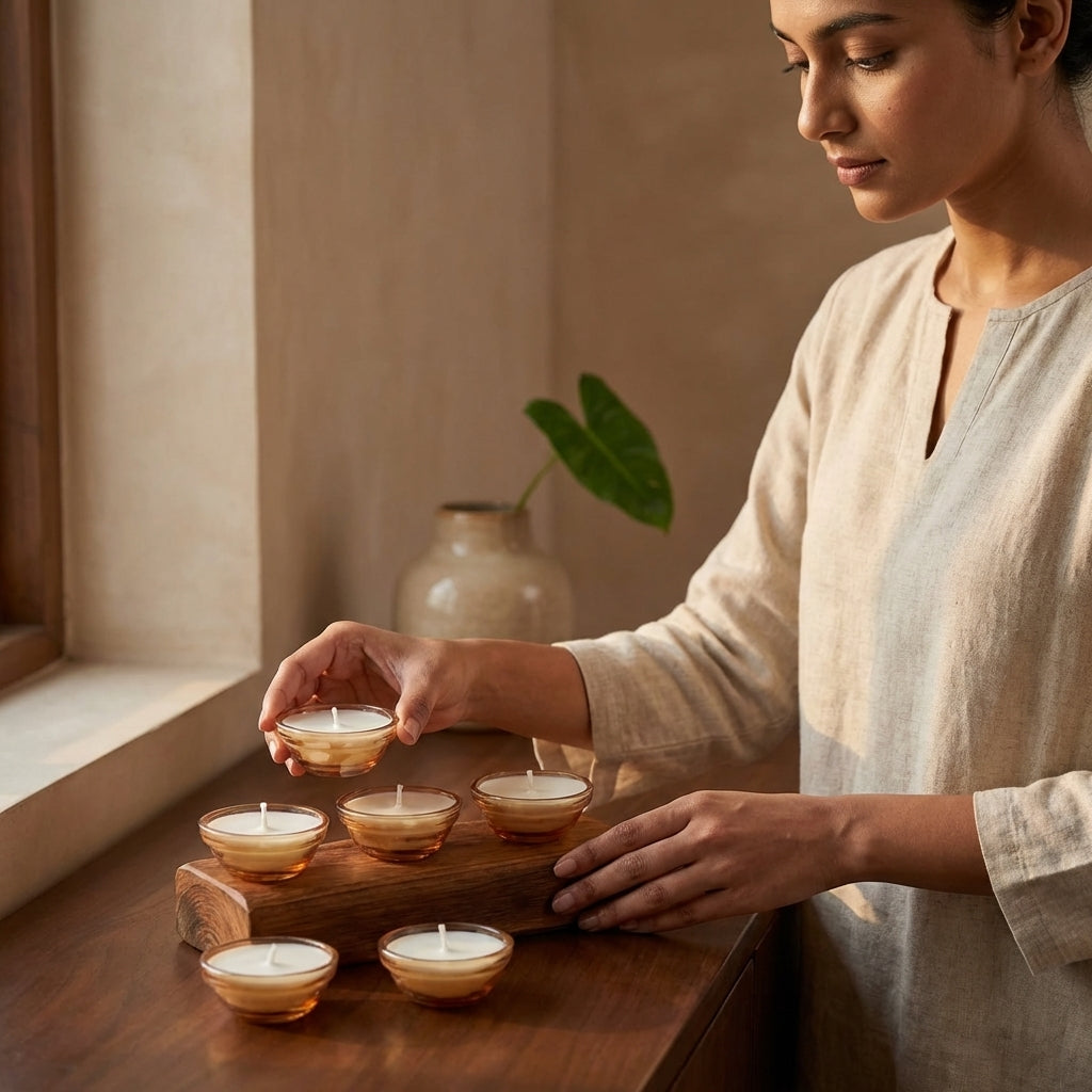 Glass Bowl Candle- Coral – Product View | Melt & Mold