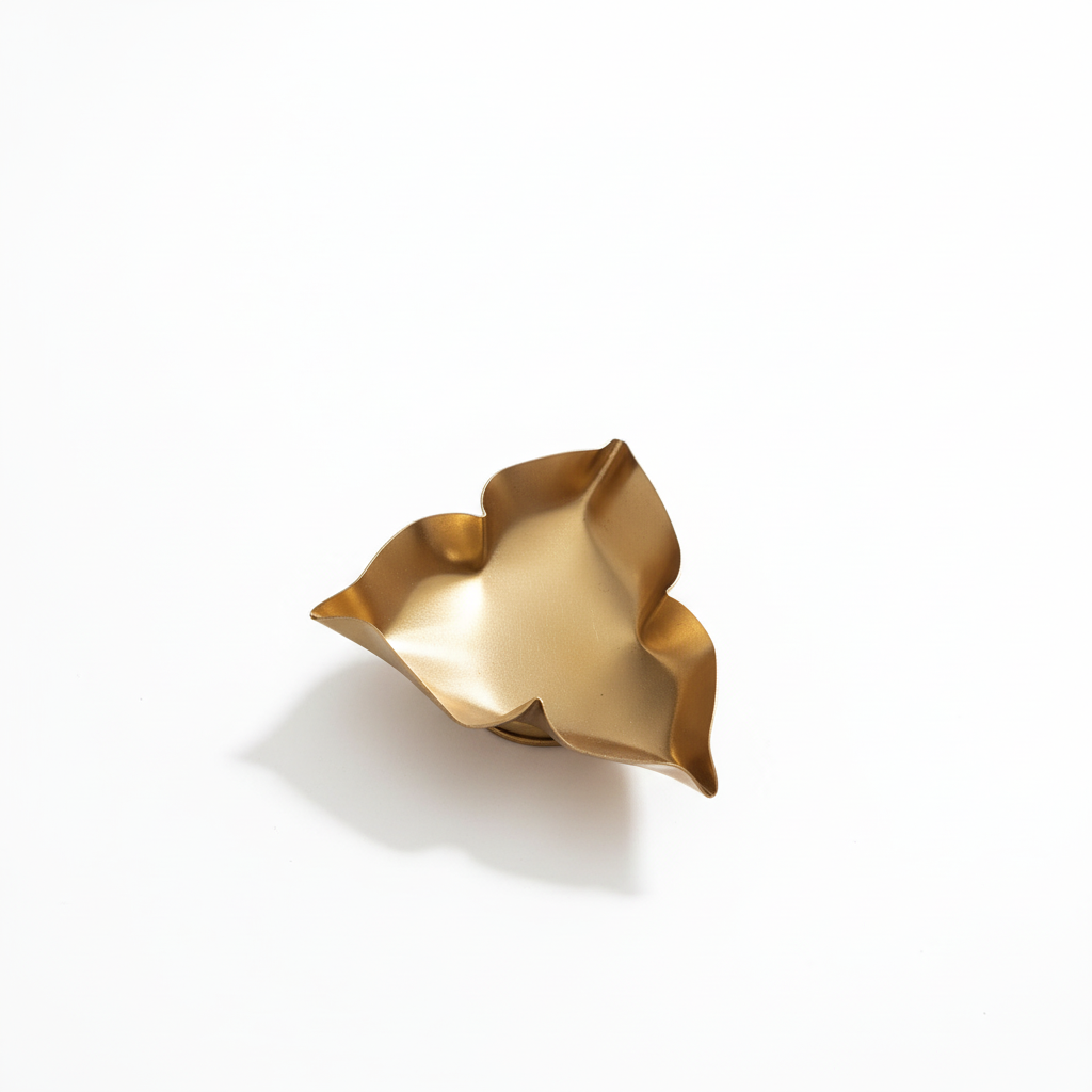 Three Side Petal Metal Urli- Approx. 3 inch – Close-Up | Melt & Mold