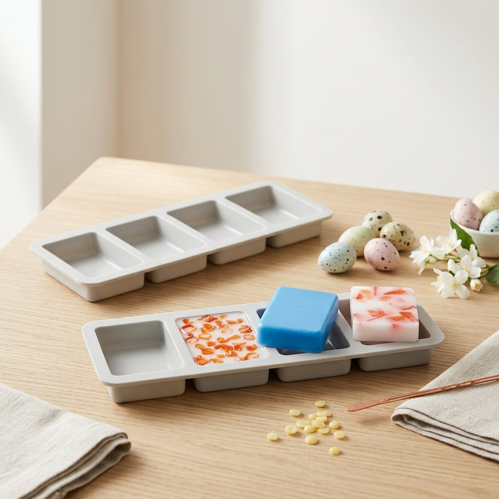 4 Cavity Bar Soap Mold – Product View | Melt & Mold