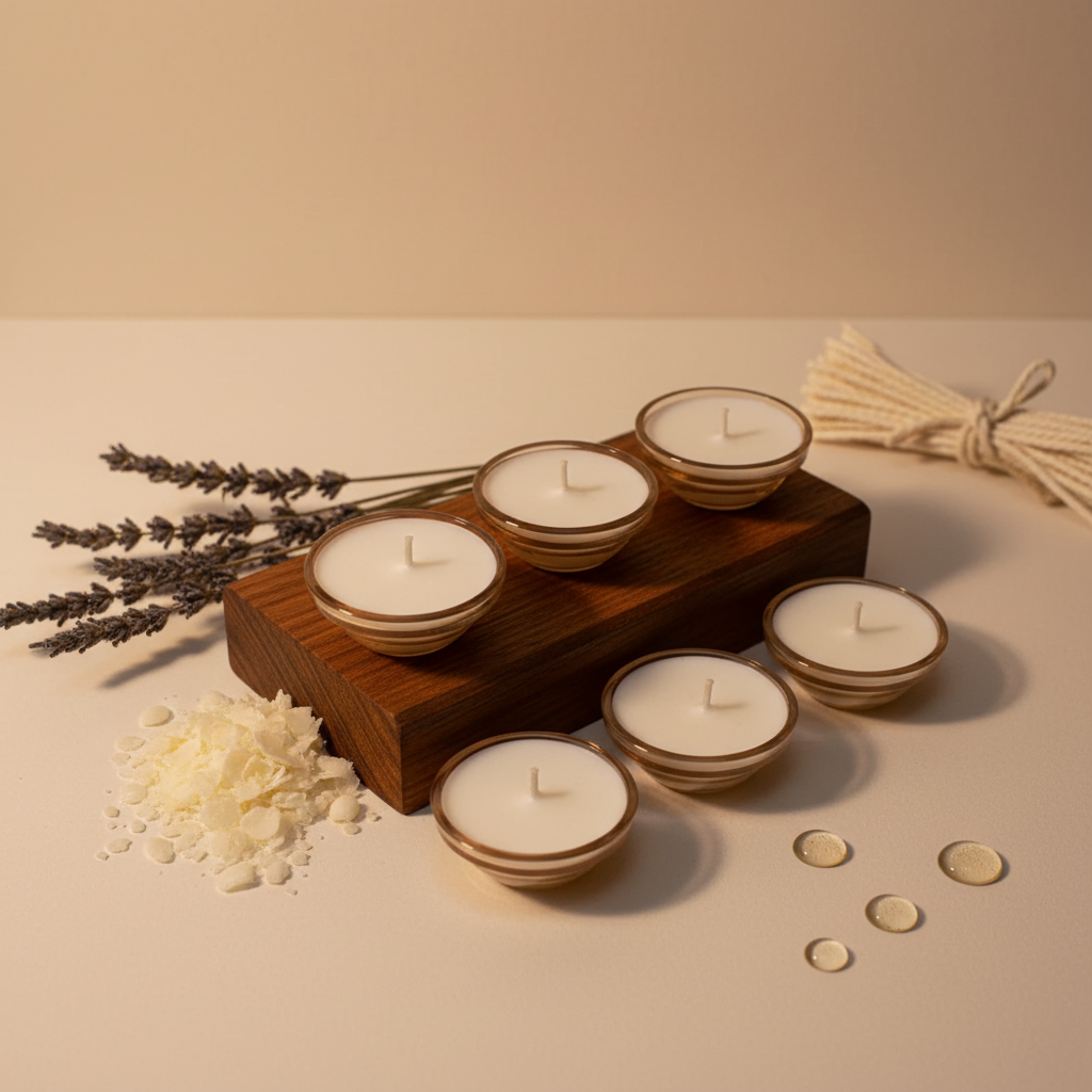 Glass Bowl Candle- Coral | Melt & Mold