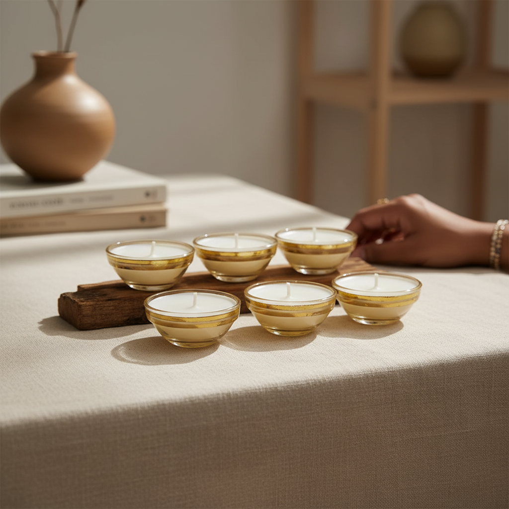 Glass Bowl Candle- Yellow | Melt & Mold