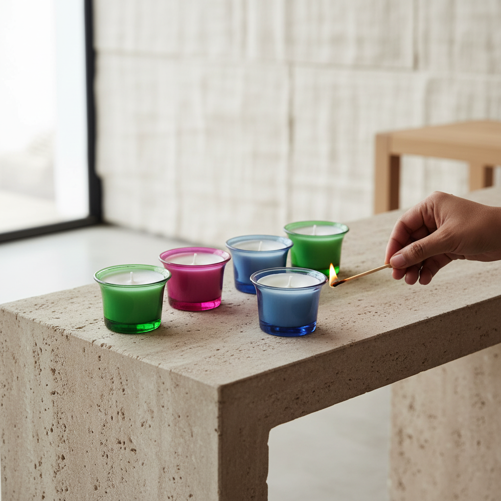 Shot Glass Candle- Multicolour | Melt & Mold