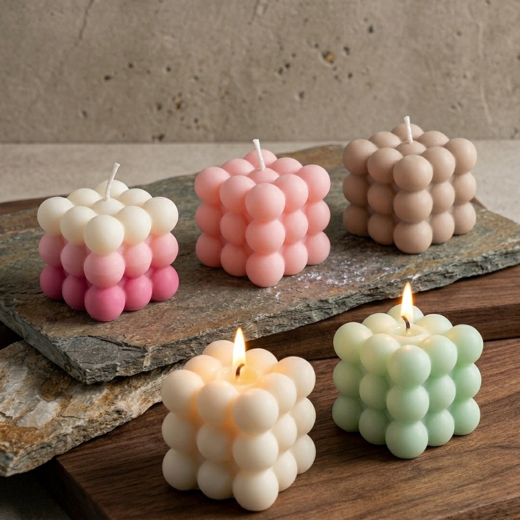 Bubble Candle – Detail View | Melt & Mold