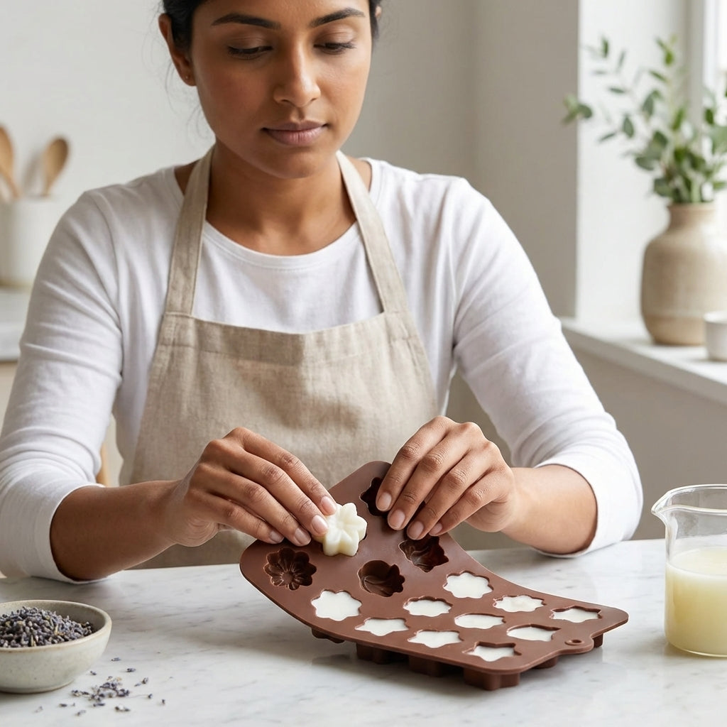 Assorted Flower Mould – Detail View | Melt & Mold