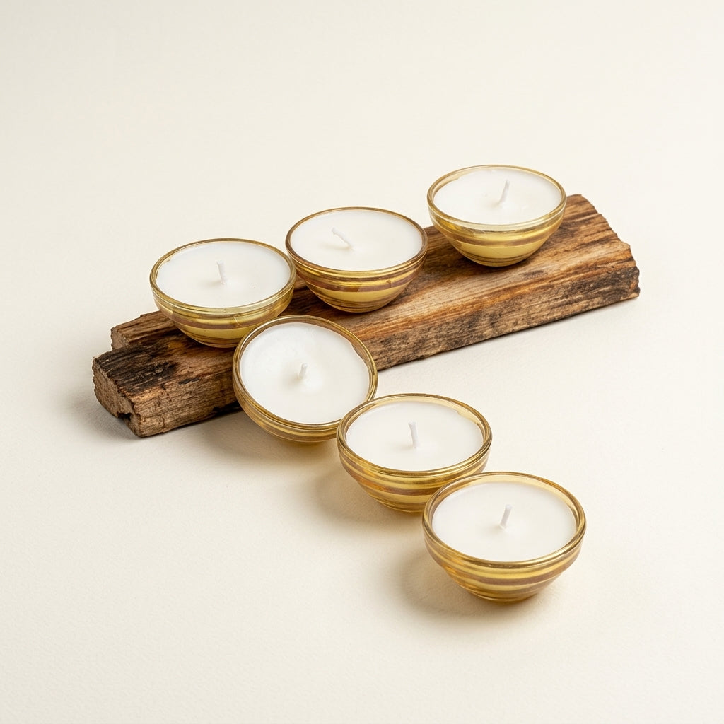 Glass Bowl Candle- Yellow – Product View | Melt & Mold