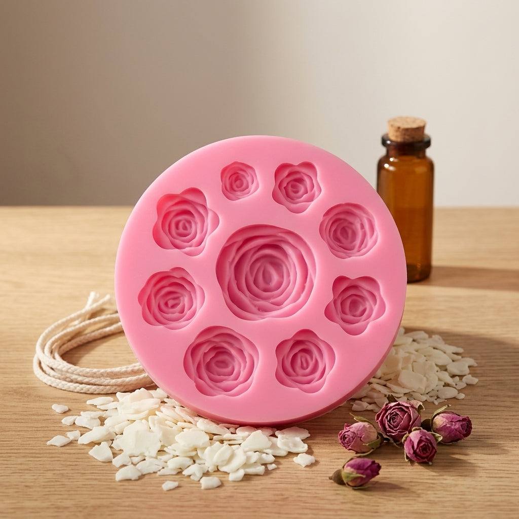 9 Cavity Rose Mould