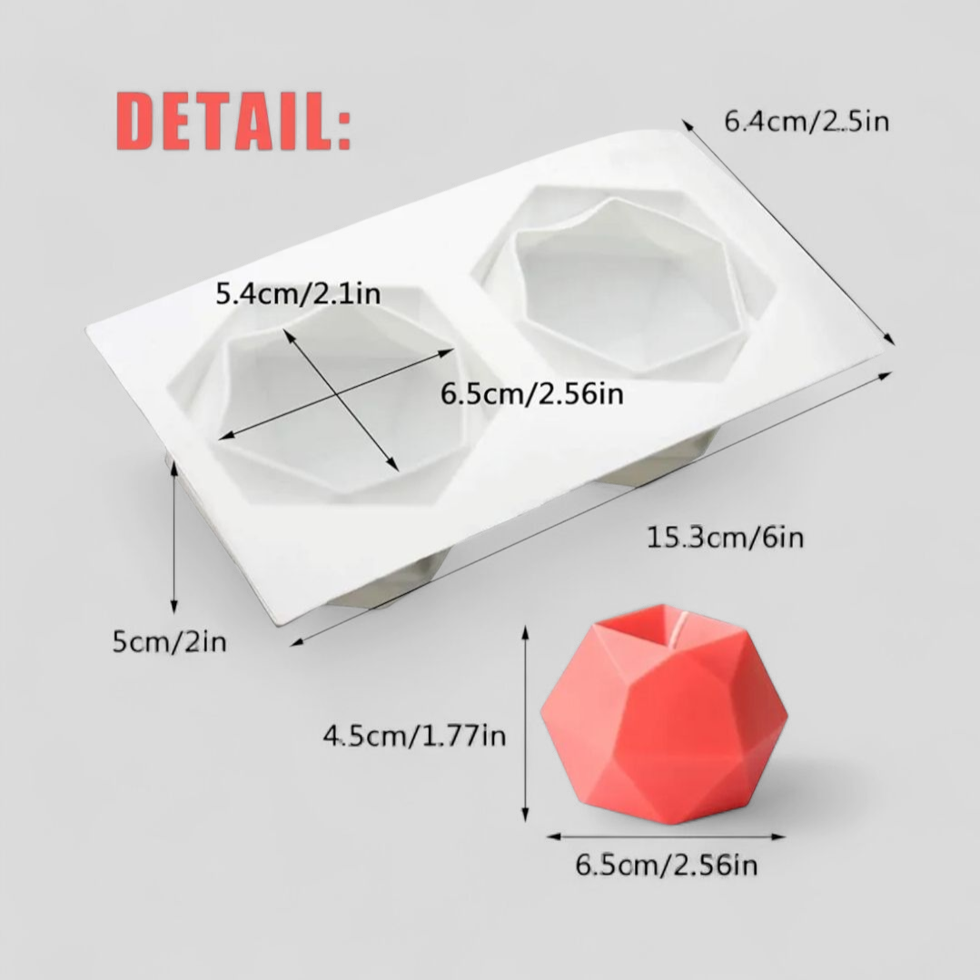 Melt & Mold Diamond Silicone Mould for candle making