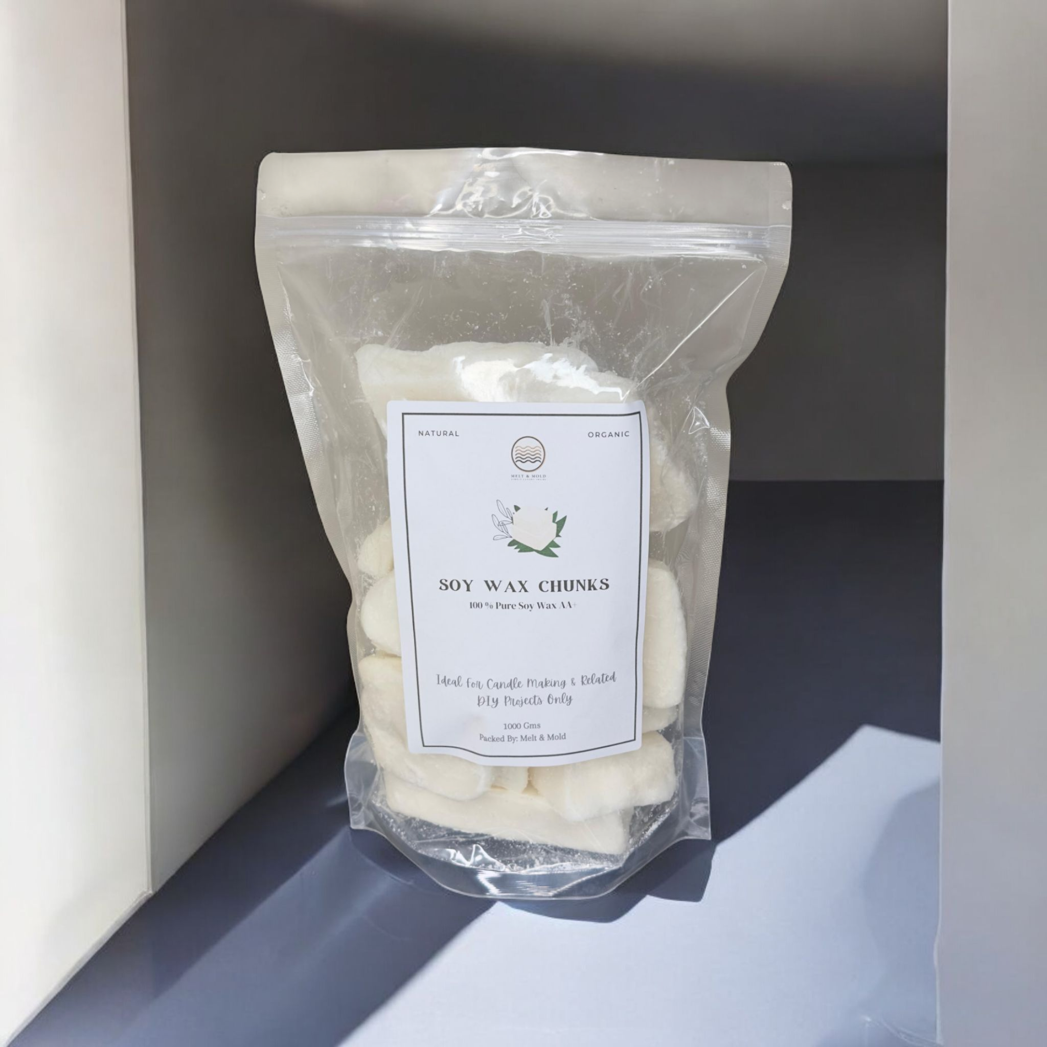 Melt & Mold Soy Wax Chunks for Candle Making - AA+