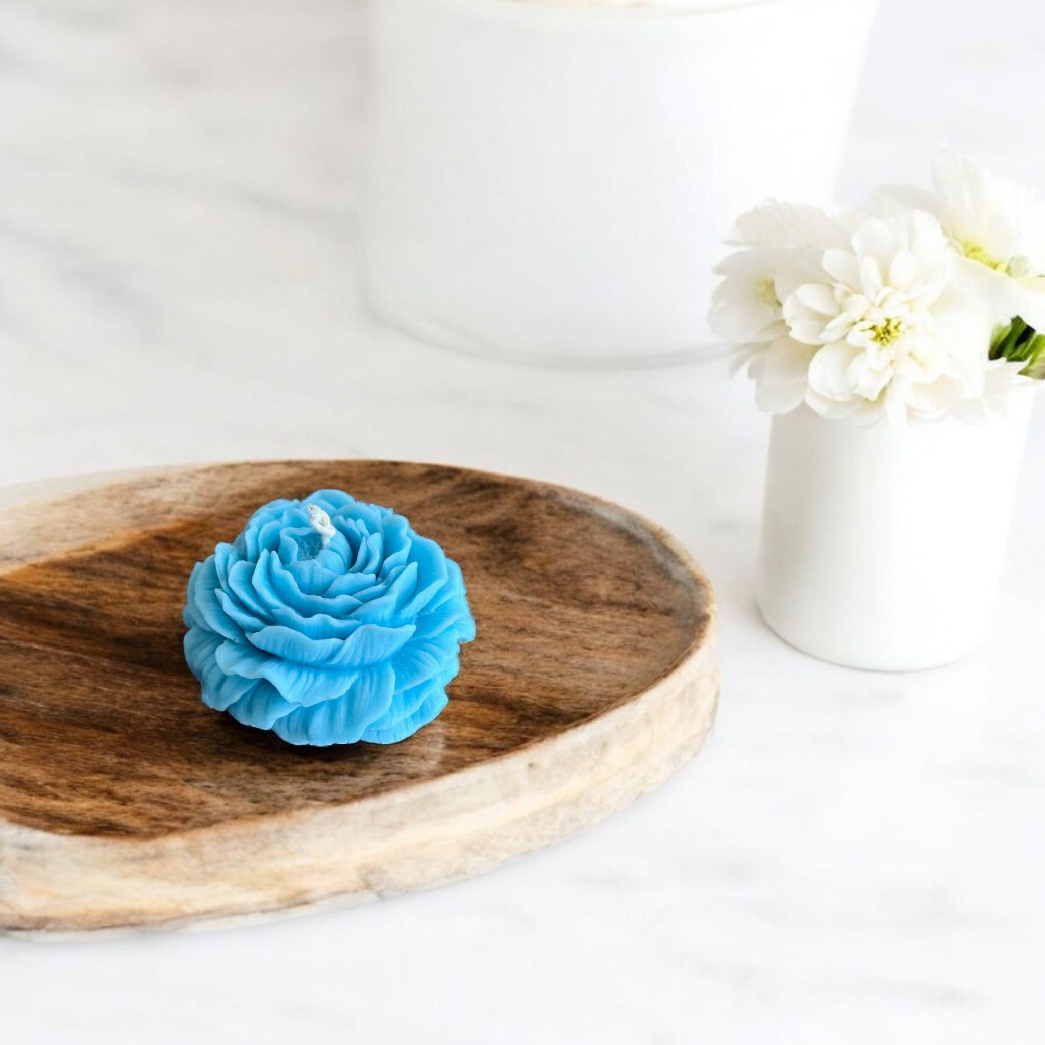 Peony Flower Candle