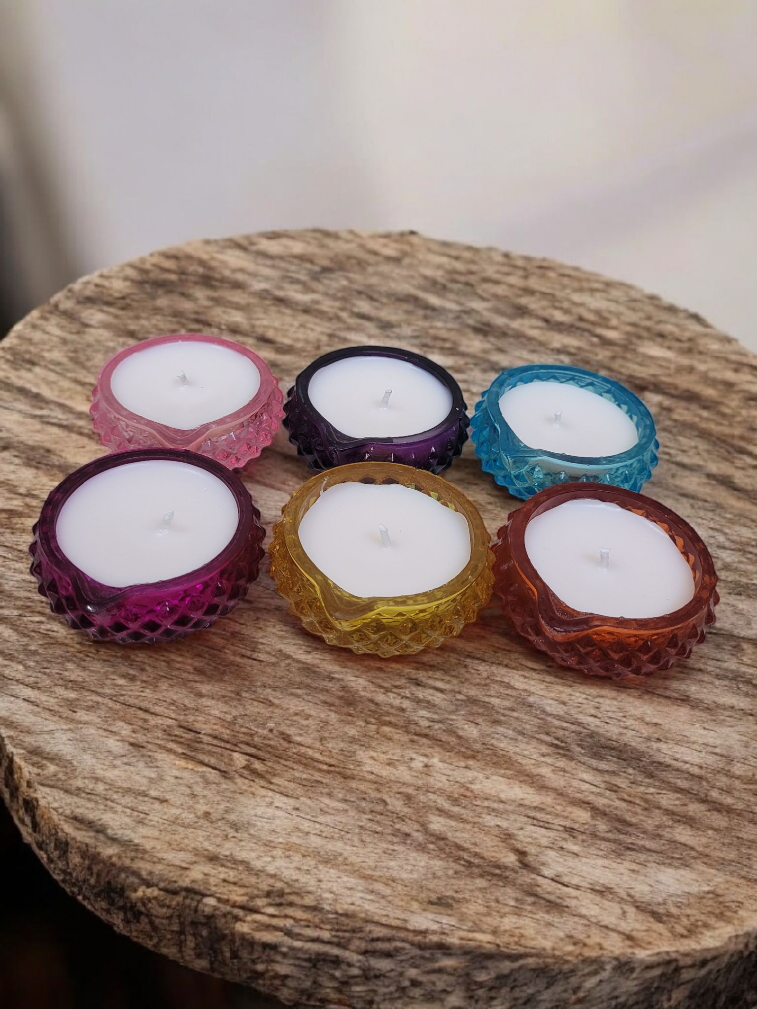 Glass Diya Candle