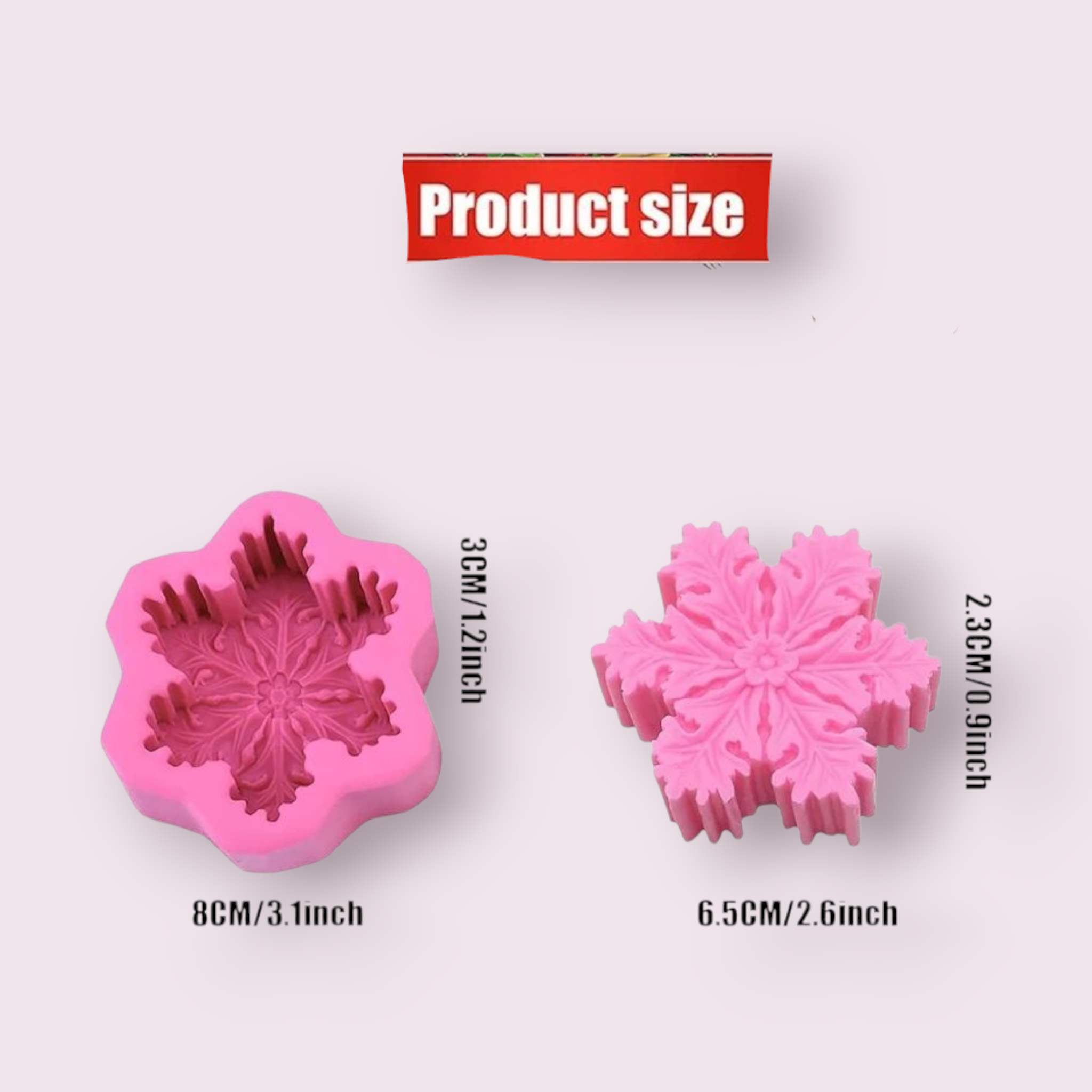 Melt & Mold Snowflake Silicone Mould for candle making
